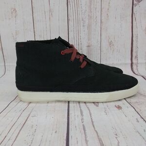 Chrome Mid Top Sneakers Mens Sz 9.5 Black Suede Off White Shoes